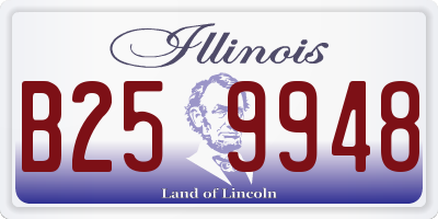 IL license plate B259948