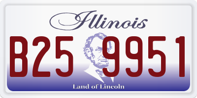 IL license plate B259951