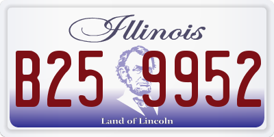 IL license plate B259952