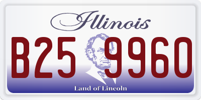 IL license plate B259960