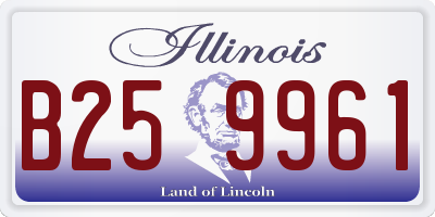 IL license plate B259961