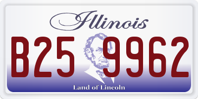 IL license plate B259962