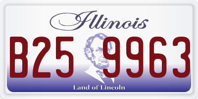 IL license plate B259963