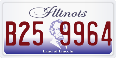 IL license plate B259964