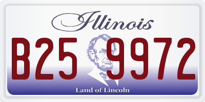 IL license plate B259972