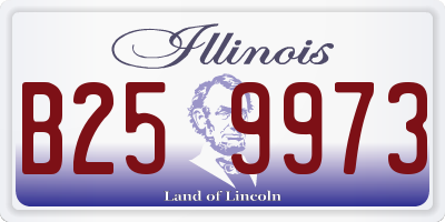 IL license plate B259973