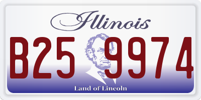 IL license plate B259974