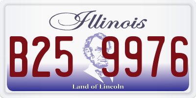 IL license plate B259976