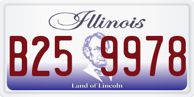 IL license plate B259978
