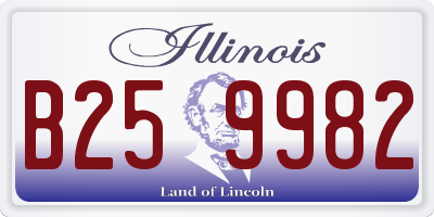 IL license plate B259982
