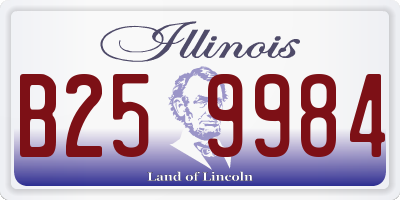 IL license plate B259984