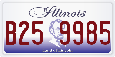 IL license plate B259985