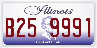 IL license plate B259991