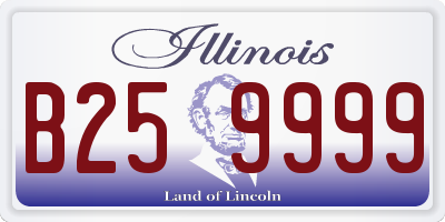 IL license plate B259999