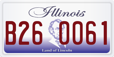 IL license plate B260061