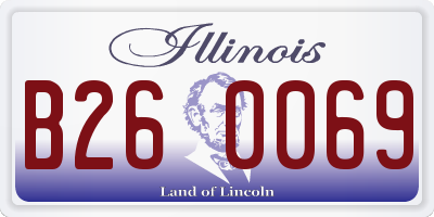 IL license plate B260069