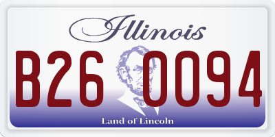 IL license plate B260094