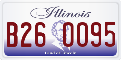 IL license plate B260095