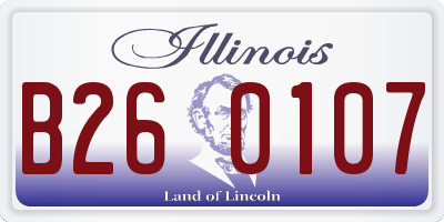 IL license plate B260107