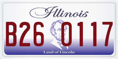 IL license plate B260117