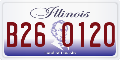 IL license plate B260120
