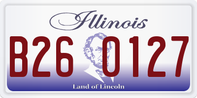IL license plate B260127