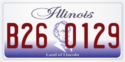IL license plate B260129