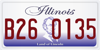 IL license plate B260135