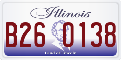 IL license plate B260138