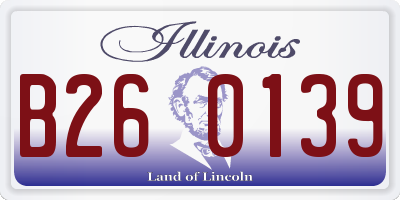 IL license plate B260139