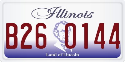 IL license plate B260144