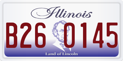 IL license plate B260145