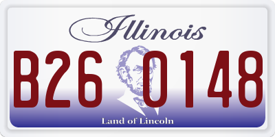 IL license plate B260148
