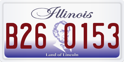 IL license plate B260153