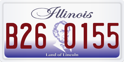 IL license plate B260155