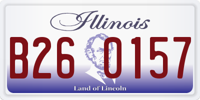 IL license plate B260157