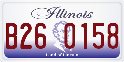 IL license plate B260158