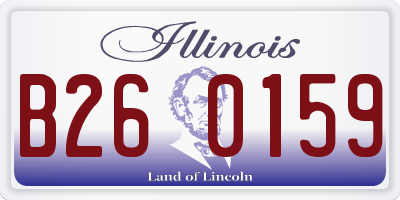 IL license plate B260159
