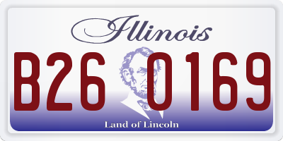 IL license plate B260169