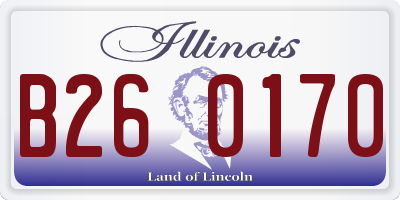 IL license plate B260170