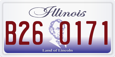 IL license plate B260171