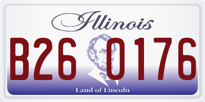 IL license plate B260176