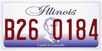 IL license plate B260184