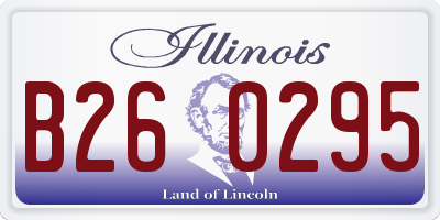 IL license plate B260295