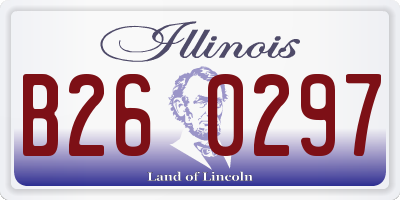 IL license plate B260297