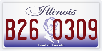 IL license plate B260309