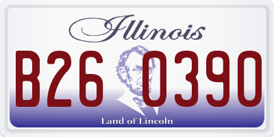 IL license plate B260390