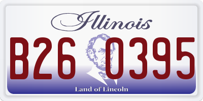 IL license plate B260395