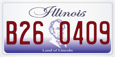 IL license plate B260409
