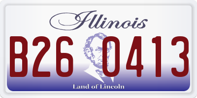 IL license plate B260413
